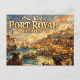 Piratenwoche in Port Royal Postkarte