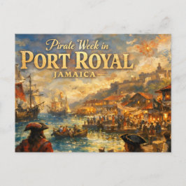 Piratenwoche in Port Royal Postkarte