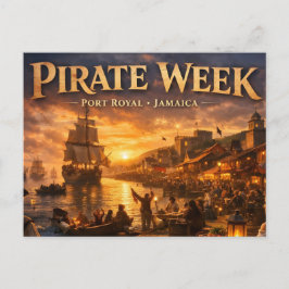 Piratenwoche in Port Royal Postkarte