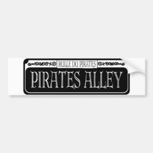 Pirates Alley Metal Sign Autoaufkleber