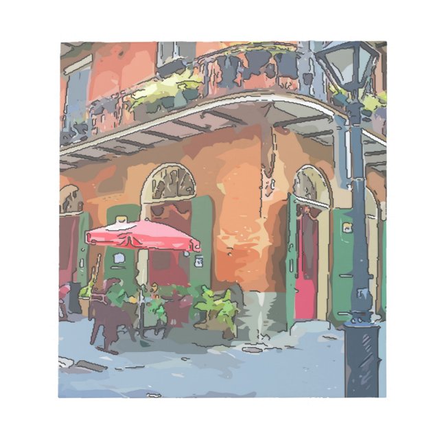 Pirates Alley New Orleans Notizblock (Vorderseite)
