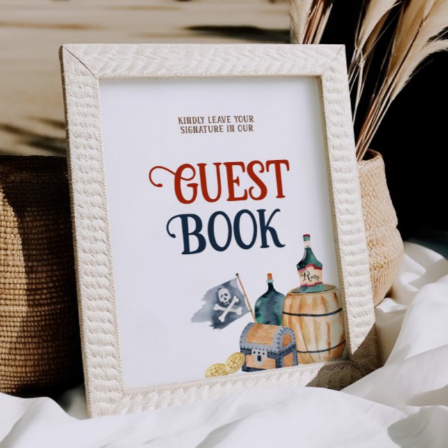 Pirates Baby Shower Guest Book Sign Poster (Von Creator hochgeladen)