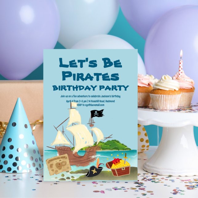 Pirates Birthday Einladung (Von Creator hochgeladen)