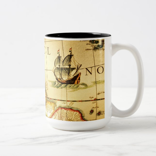 Pirates Gold Treasure Plan Mug (Droit)