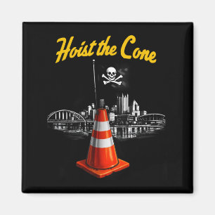 Pirates hisst den Kegel Lustige Redewendung Baseba Magnet