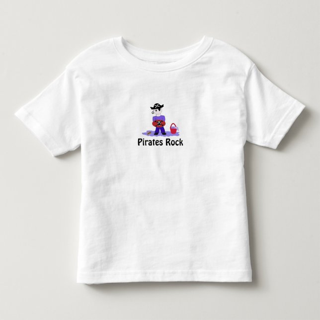 Pirates Rock Kleinkind T-shirt (Vorderseite)