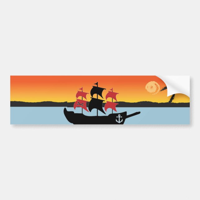 Pirates Ship Autoaufkleber (Vorne)