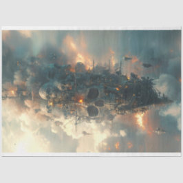 Pirates Skull Ship Flies Decoupage Seidenpapier