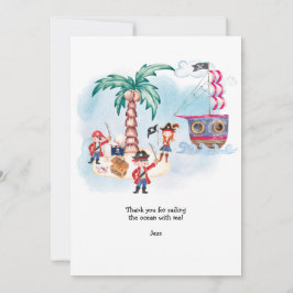 Pirates Treashunt Karte Kinder Junge Geburtstag