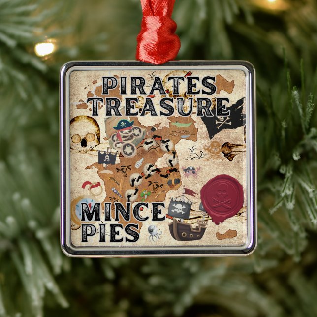 Pirates Treasure - Mince Pies Ornament Aus Metall (Baum)