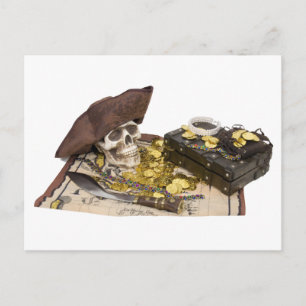PirateSkullBooty092009 Postkarte