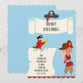 PIRATGEBURTSTAGEINLADUNG EINLADUNG