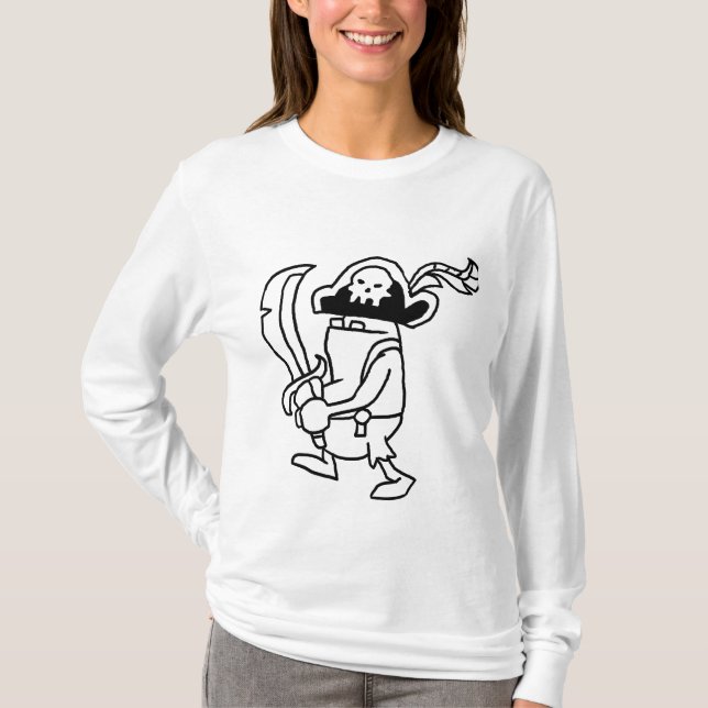 PiratGobbler des Gekritzel-Wizard101 (Schwarzes u. T-Shirt (Vorderseite)