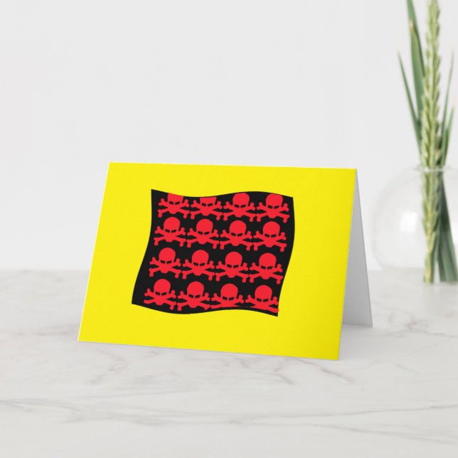 PIRATPARROTEN FEIERTAGSKARTE (Vorderseite)