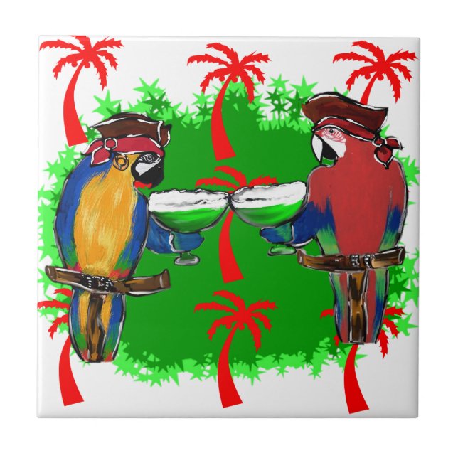 PIRATPARROTEN FLIESE (Vorderseite)