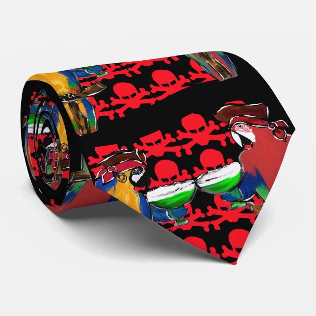 PIRATPARROTEN KRAWATTE (Gerollt)
