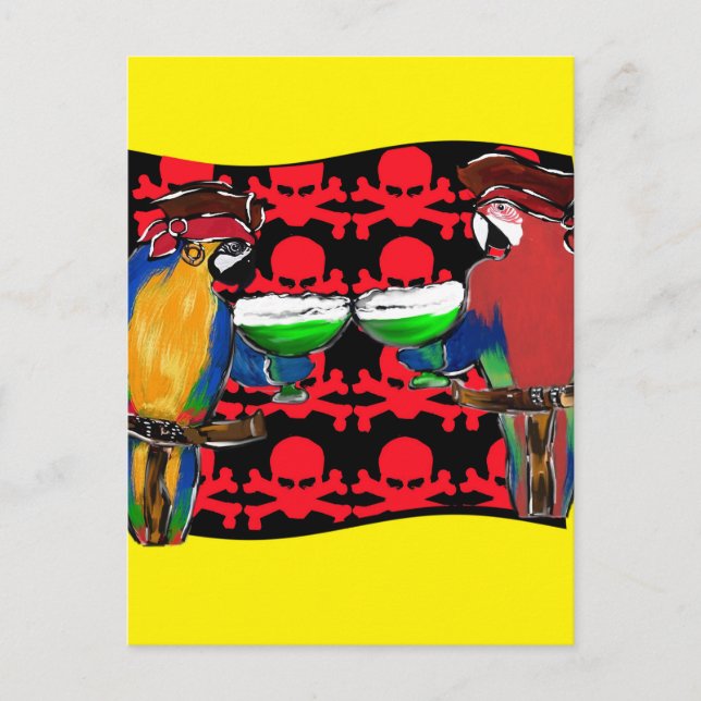 PIRATPARROTEN POSTKARTE (Vorderseite)