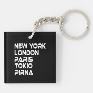 Pirna New York London Tokio Paris Anhänger Schlüsselanhänger