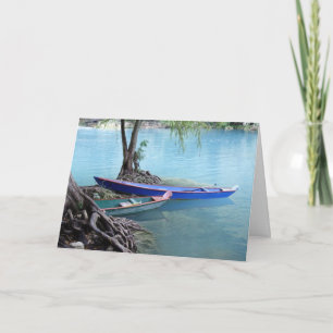 Piroguesgrußkarte Karte