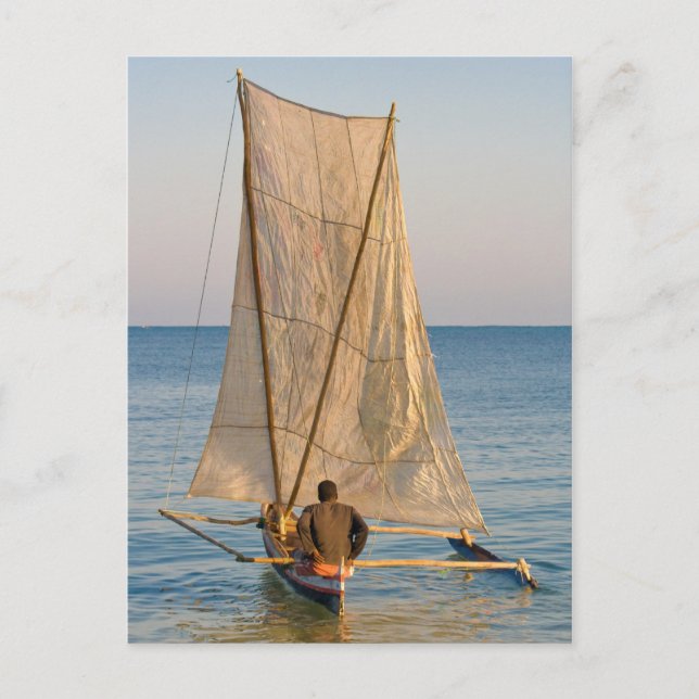 Piroguier Vezo Postkarte (Vorderseite)