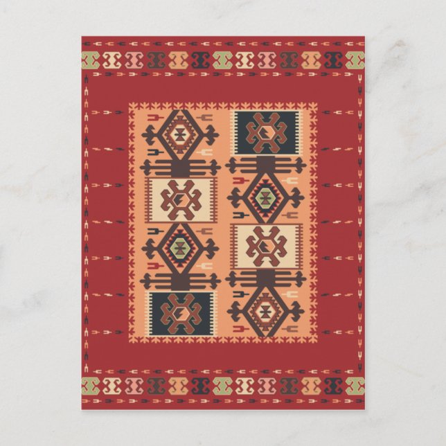 Pirot Kilim Postcard 2 Postkarte (Vorderseite)