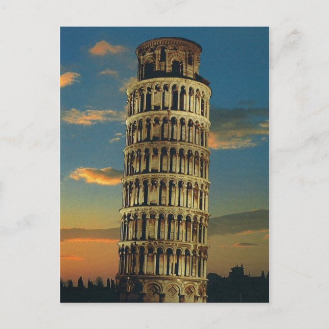 Pisa, der lehnende Turm Postkarte (Vorderseite)