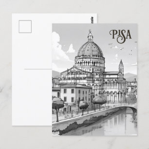 Pisa Italien - Europa Postkarte