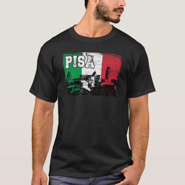 Pisa Italien Europa T-Shirt (Vorderseite)