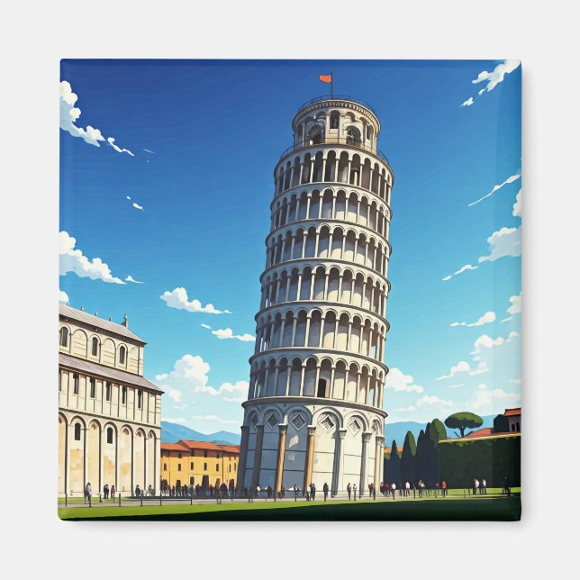 Pisa Italien Magnet (Vorne)