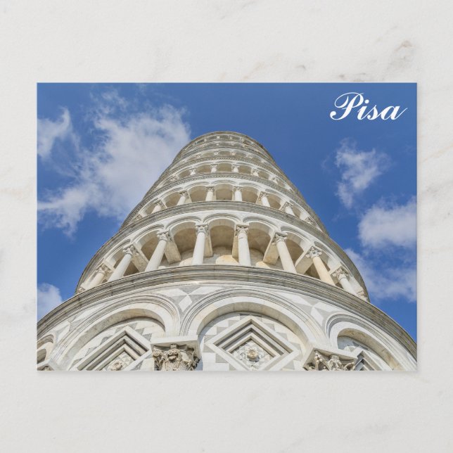 Pisa Italy Leaning Tower Foto Postkarte (Vorderseite)