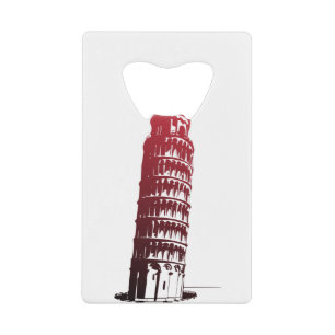 Pisa Italy Tower Leaning Europe Geldbeutel Flaschenöffner