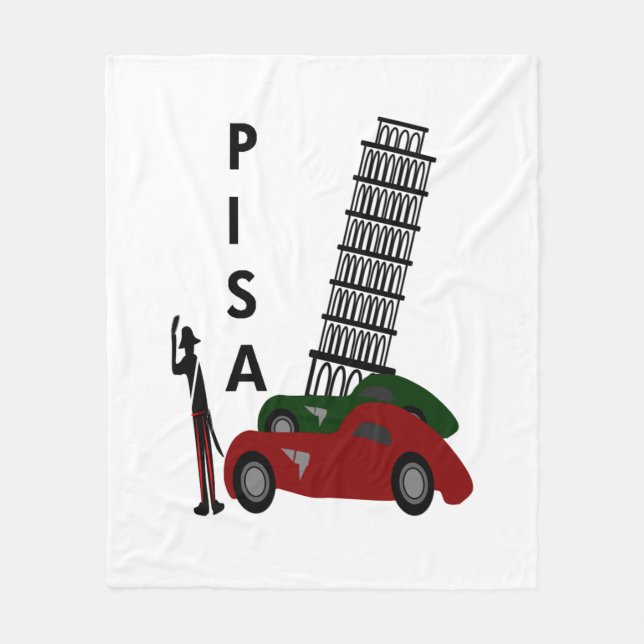 Pisa-Stadt Fleecedecke (Vorderseite)