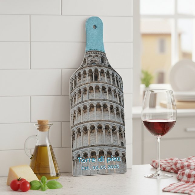 Pisa Tower glass cutting board Schneidebrett (Von Creator hochgeladen)