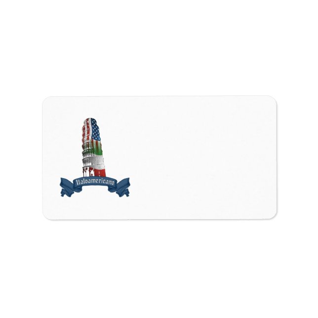Pisa Tower Labels Adressaufkleber (Vorne)