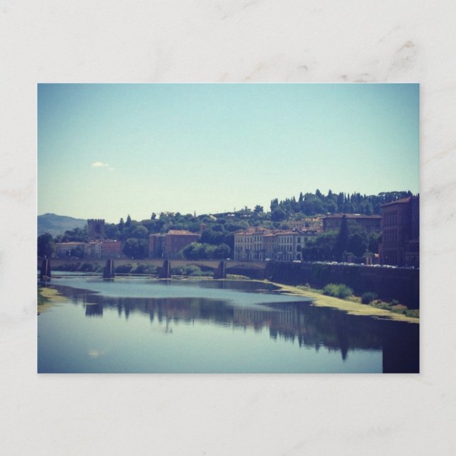 Pisa und der Fluss Postkarte (Vorderseite)