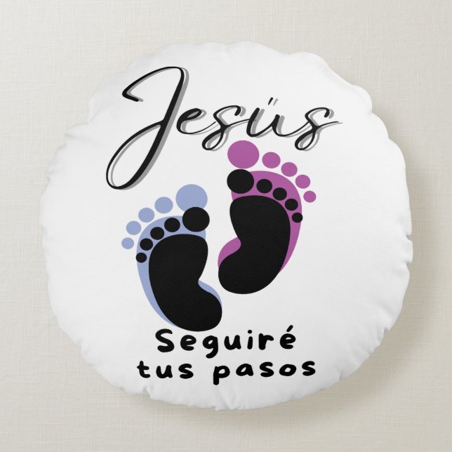 Pisadas Rundes Kissen (Vorderseite)