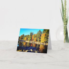 Piscataquog River Foliage Note Card Dankeskarte