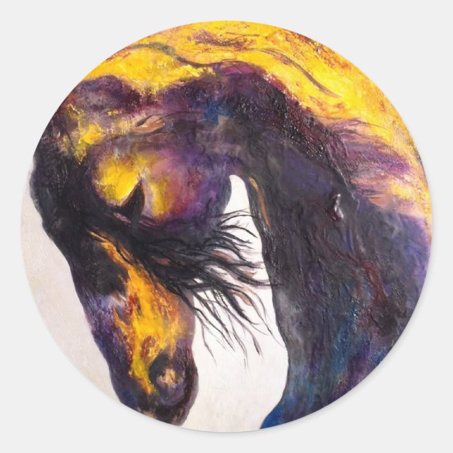 Piscean Eclipse Runder Aufkleber (Vorderseite)