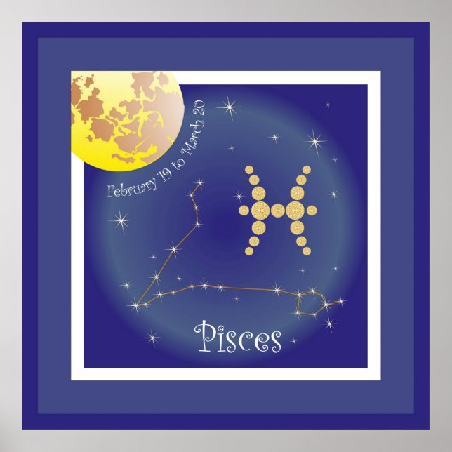 Pisces 19 to March 20 Poster (Vorne)