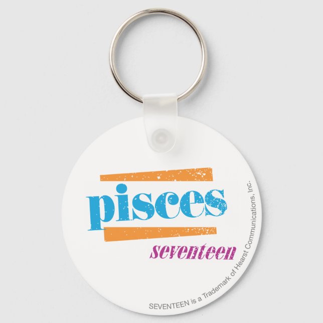 Pisces Aqua Schlüsselanhänger (Vorderseite)