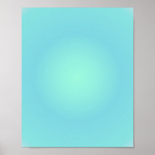 Pisces Aura Gradient Zodiac, grüner Farbton Poster