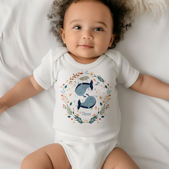 Pisces Baby Outfit - Dreamy Fish Zodiac Sign Baby Strampler (Von Creator hochgeladen)