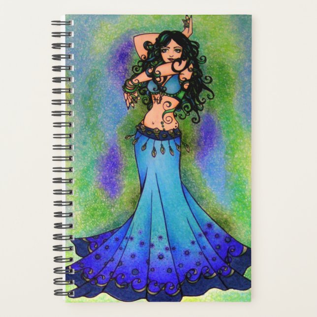 Pisces bele Dancer Astrology Sign Bly Tanzen Planer (Vorderseite)