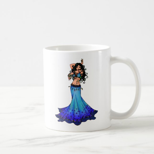 Pisces Belly Dancer Art Kaffeetasse (Rechts)