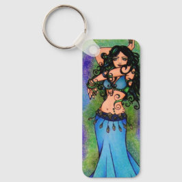 Pisces Belly Dancer Art Schlüsselanhänger