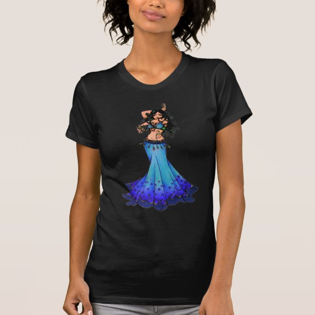 Pisces Belly Dancer Art T-Shirt (Vorderseite)