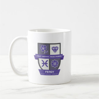 Pisces Birthday Crest™ for February 19-29 Mug Kaffeetasse