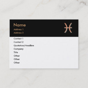 Pisces Business Card Visitenkarte