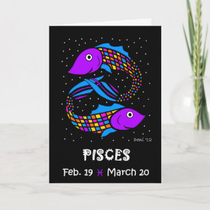 PISCES CARTE D'ANNIVERSAIRE