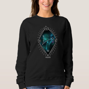 Pisces Constellation & Zodiac-Symbol Sweatshirt